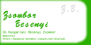 zsombor besenyi business card